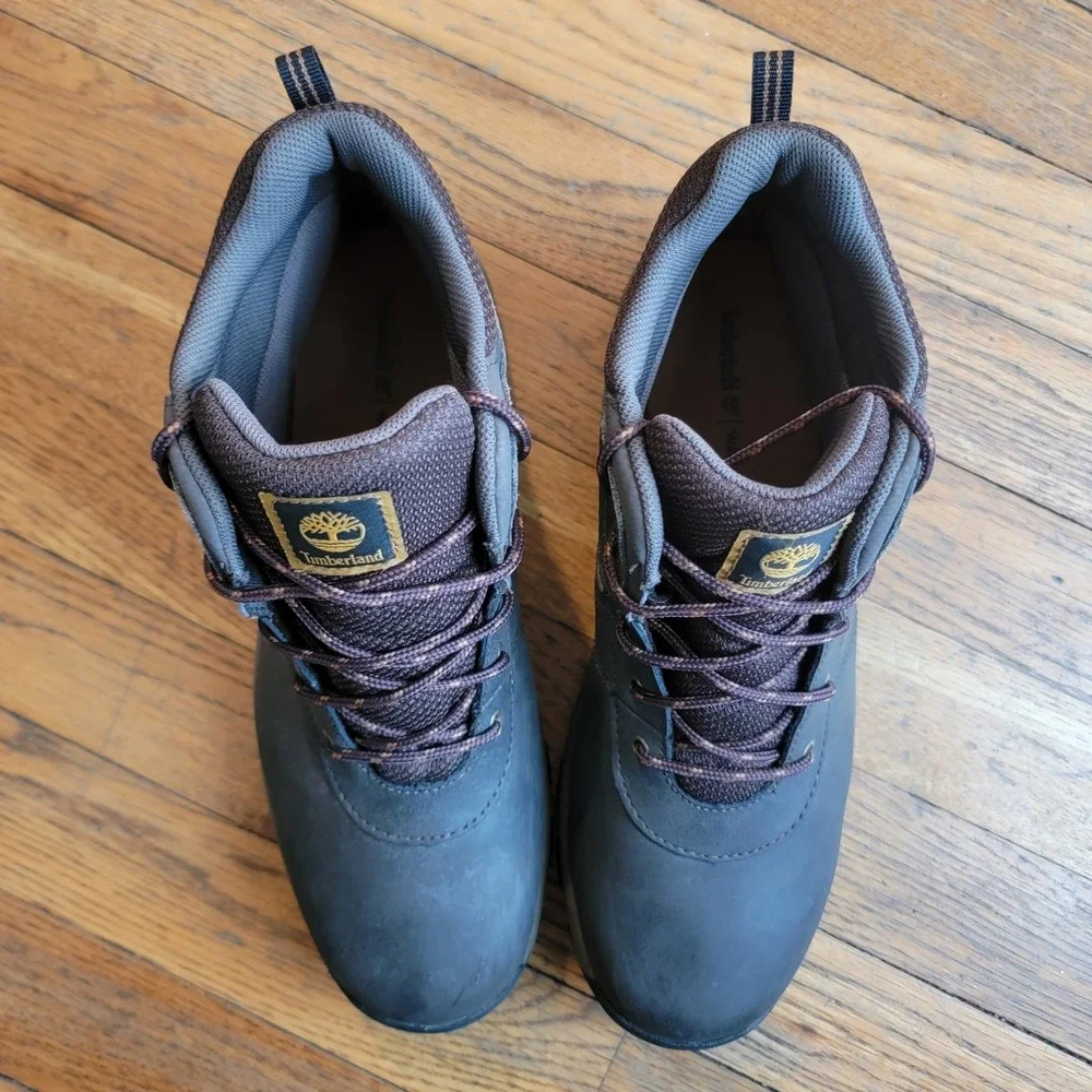 Timberland Men's Size 7 Mt.‎ Maddsen Mid Waterproof Dark Brown Hiking Boot